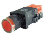 PGX-G12A2 Nút nhấn đèn có tăng phô Ø22, AC 220V, 1NO+1NC