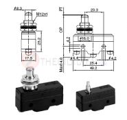 SHZM-P503A Công tắc hành trình 250V AC, 10A, SHZM-P503A