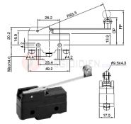 SHZM-R501D Công tắc hành trình 250V AC, 10A, SHZM-R501D