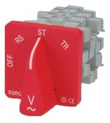 SHCS-ETR-V332 Chuyển mạch Volt 3P3W2PT, 4 vị trí (OFF,RS,ST,TR), Đỏ